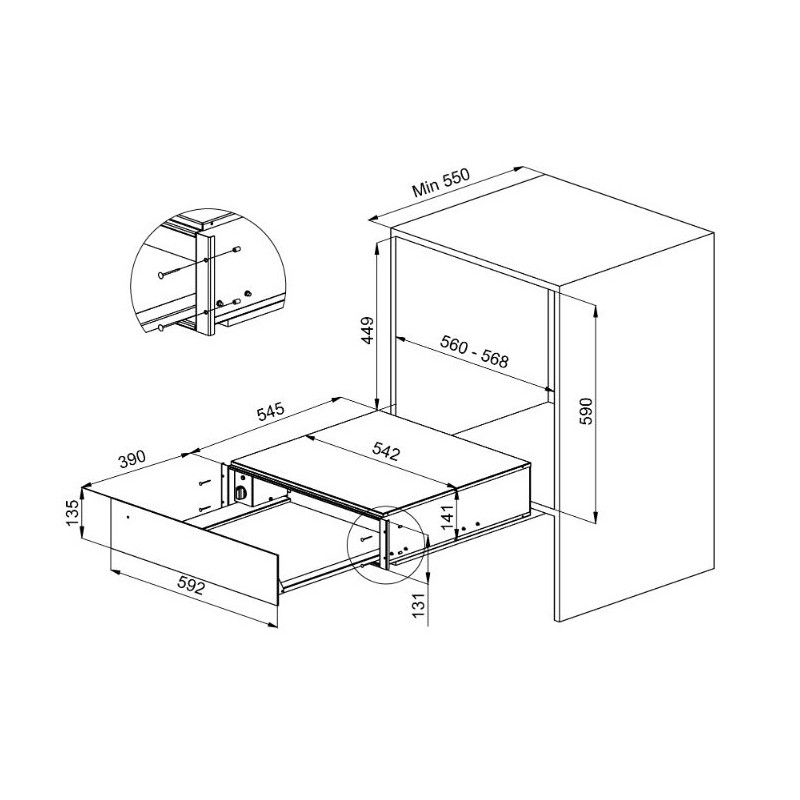 Шафа для підігріву посуду De Dietrich DWD7400G - изображение 4